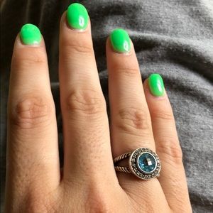 David Yurman Blue Topaz Ring